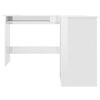 vidaXL L-Shaped Corner Desk High Gloss White 120x140x75 cm Engineered Wood