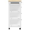 vidaXL Kitchen Trolley MONZA 84x40x90 cm Solid Wood Pine