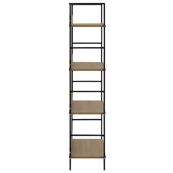 vidaXL 4-Layer Book Shelf Oak 60x27.6x124.5 cm Engineered Wood