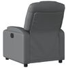 vidaXL Recliner Chair Grey Faux Leather
