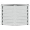 vidaXL Garden Raised Bed 129x77 cm Galvanized Steel Silver
