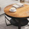vidaXL Coffee Table Ø68x43 cm Solid Acacia Wood