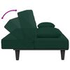 vidaXL 2 Piece Sofa Set with Pillows Dark Green Velvet