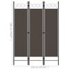vidaXL 3-Panel Room Divider Anthracite 120x180 cm
