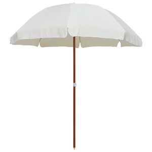 vidaXL Garden Parasol with Steel Pole 240 cm Sand