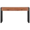 vidaXL Desk with 2 Drawers 140x40x75 cm Teak Wood