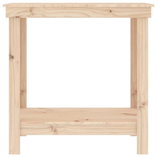 vidaXL Work Bench 80x50x80 cm Solid Wood Pine