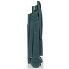 vidaXL Sun Lounger with Footrest Plastic Green