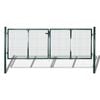 vidaXL Garden Mesh Gate Fence Door Wall Grille 306x75 cm