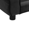 vidaXL Dog Sofa Black 72x45x30 cm Plush