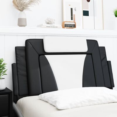 vidaXL Headboard Cushion Black and White 100 cm Faux Leather