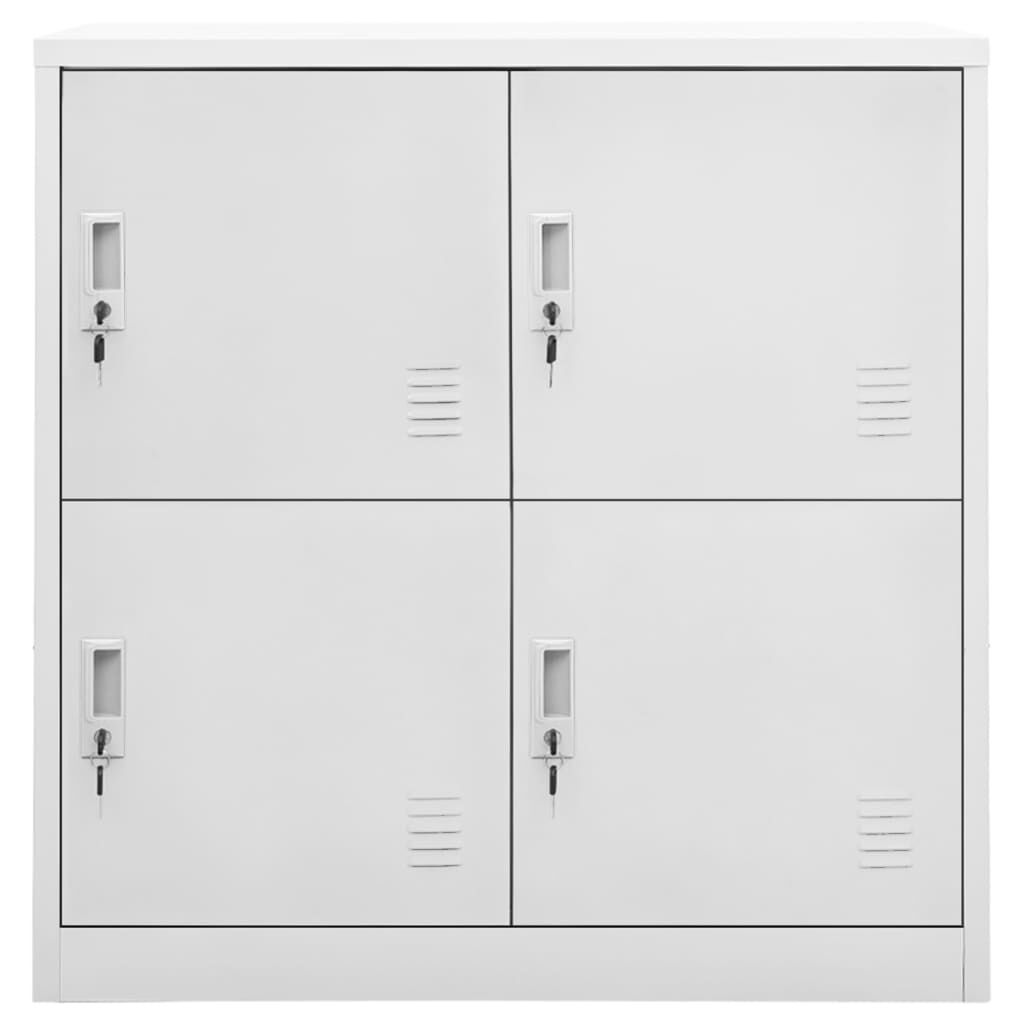 vidaXL Locker Cabinet Light Grey 90x45x92.5 cm Steel
