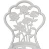 vidaXL 3 Piece Bistro Set Cast Aluminium White