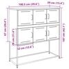 vidaXL Sideboard Black 100.5x39x107 cm Steel