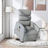vidaXL Electric Stand up Massage Recliner Chair Light Grey Fabric