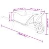 vidaXL Wheelbarrow Planter 128x45.5x43 cm Solid Wood Fir