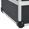 vidaXL Tool Suitcase 46x33x16 cm Black Aluminium
