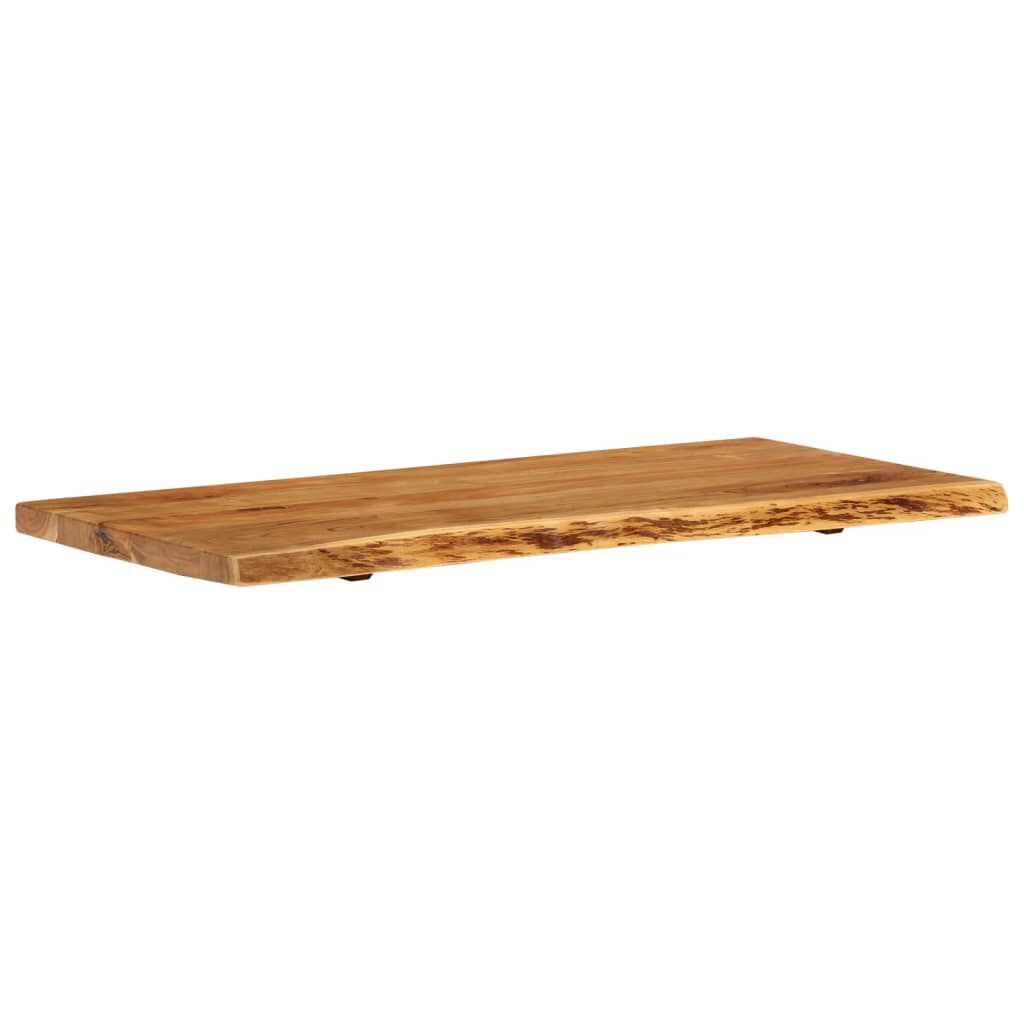 vidaXL Bathroom Vanity Top Solid Acacia Wood 114x52x3.8 cm
