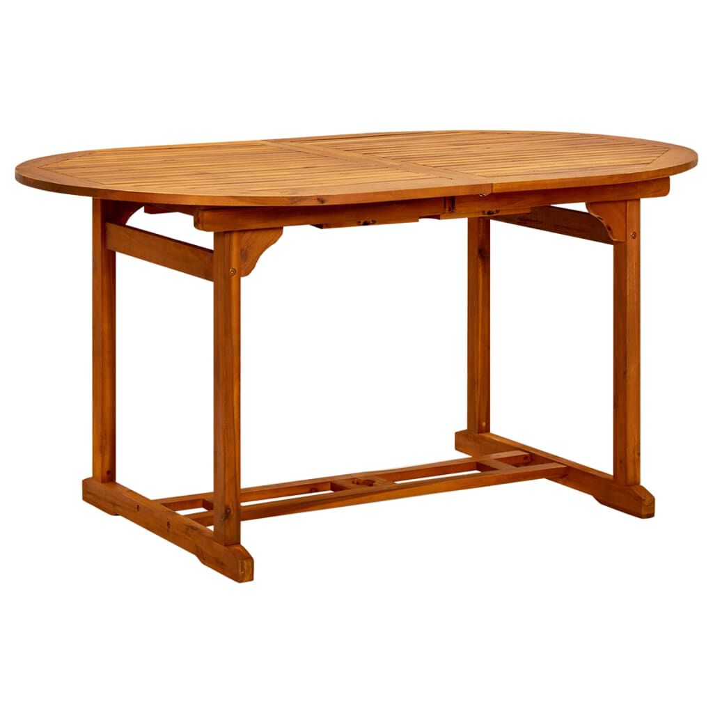 vidaXL 7 Piece Garden Dining Set Solid Acacia Wood