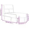 vidaXL Chaise Longue Dark Grey Velvet