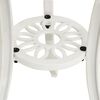 vidaXL 3 Piece Bistro Set Cast Aluminium White