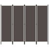 vidaXL 4-Panel Room Divider Anthracite 200x180 cm