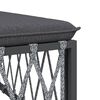 vidaXL 8 Piece Garden Lounge Set with Cushions Anthracite Steel