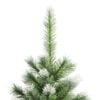 vidaXL Artificial Hinged Christmas Tree with Flocked Snow 210 cm