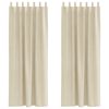vidaXL Curtains with Curtains 2 pcs Cream 140 x 225 cm Velvet