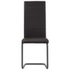 vidaXL Cantilever Dining Chairs 4 pcs Brown Faux Leather