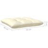 vidaXL 2-Seater Garden Sofa with Cream Cushions Solid Pinewood