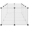 vidaXL Small Animal Cage Transparent 144x74x46.5 cm PP and Steel