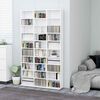 vidaXL CD Cabinet White 102x23x177.5 cm Engineered Wood