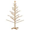 vidaXL Wooden Christmas Tree with Stand Brown 150 cm Solid pine wood