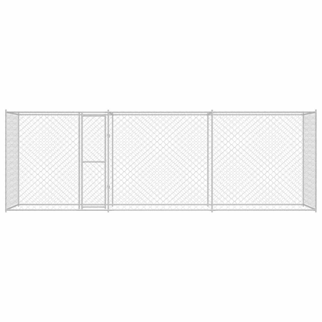 Dog Cage Silver 600 x 200 x 256 cm Galvanised Steel