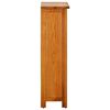 vidaXL Bookcase 45x22.5x82 cm Solid Oak Wood