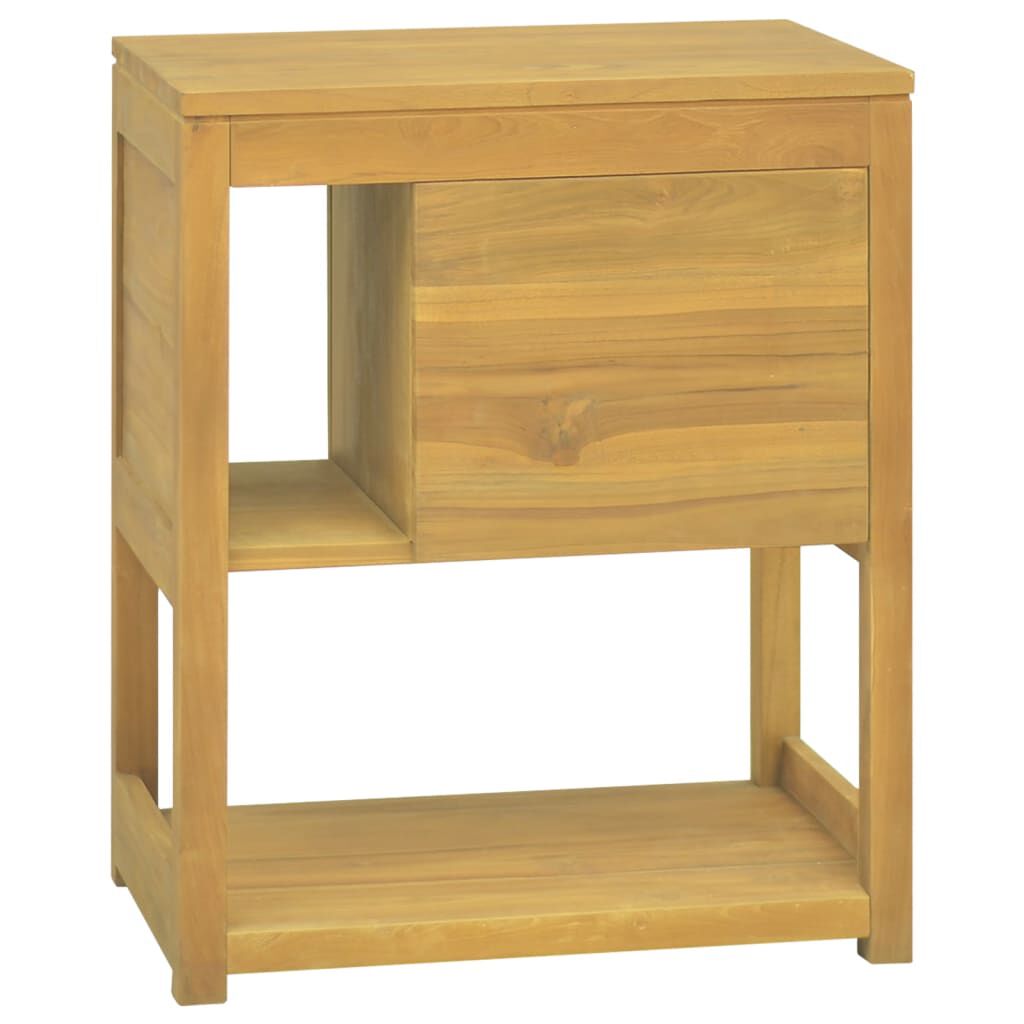 vidaXL Bathroom Cabinet 60x40x75 cm Solid Wood Teak