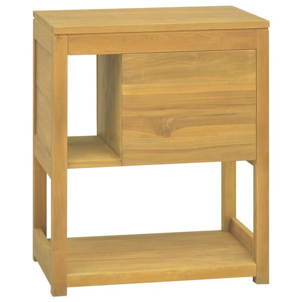 vidaXL Bathroom Cabinet 60x40x75 cm Solid Wood Teak