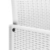 vidaXL Garden Chair 2 pcs White 53 x 49 x 85 cm PP