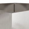 vidaXL Planters 2 pcs Silver 42x40x39 cm Stainless Steel