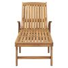 vidaXL Sun Lounger Solid Teak Wood