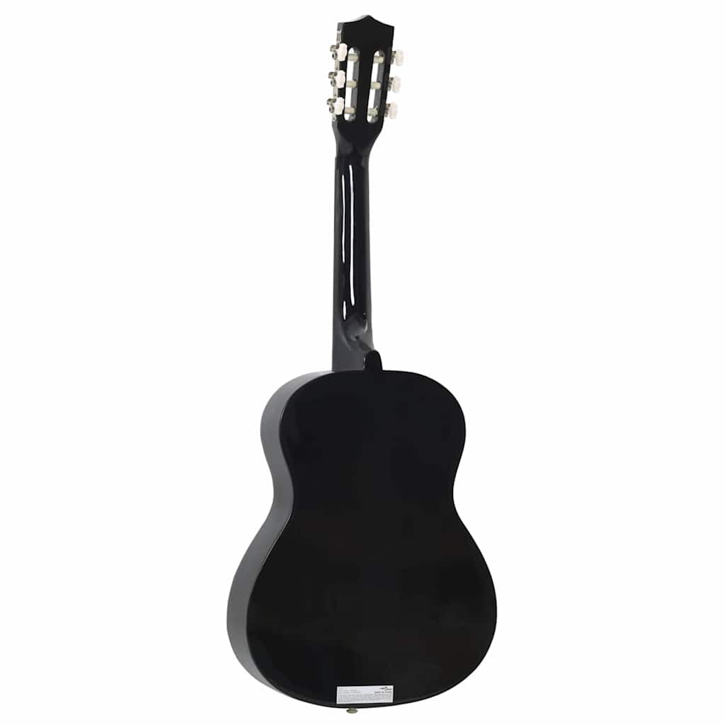 vidaXL 8 Piece Classical Guitar Beginner Set Black 3/4 36"