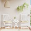 vidaXL Pallet Cushions 2pcs Beige 50x50x7 cm Oxford Fabric