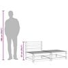 vidaXL Garden Sofa Armless with Footstool Wax Brown Solid Wood Pine