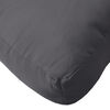 vidaXL Pallet Cushions 2 pcs Anthracite Fabric