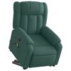 vidaXL Electric Stand up Massage Recliner Chair Dark Green Fabric