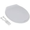 vidaXL Soft-close Toilet Seat White Oval