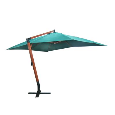 vidaXL Floating Garden Parasol Melia 300 x 400 cm Green