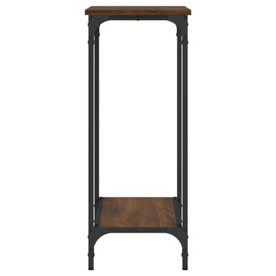 vidaXL Console Table Brown Oak 75x30.5x75 cm Engineered Wood