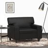 vidaXL Sofa Chair Black 60 cm Faux Leather